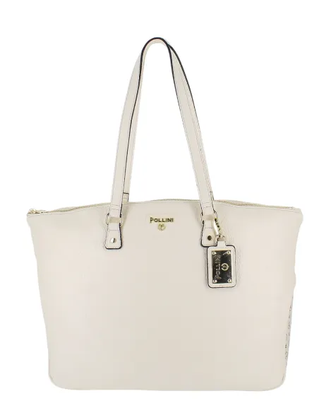 Pollini shopping bag, cream