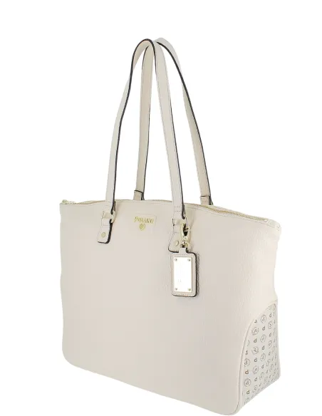 Pollini shopping bag, cream