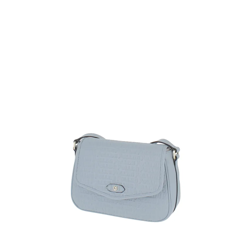 Borsa a spalla logata Pollini, cielo 2