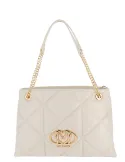 Love Moschino medium quilted shopping bag, cream
