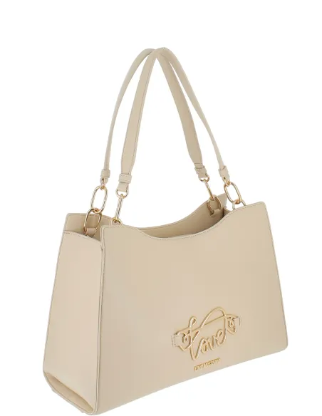 Love Moschino shopping bag, cream