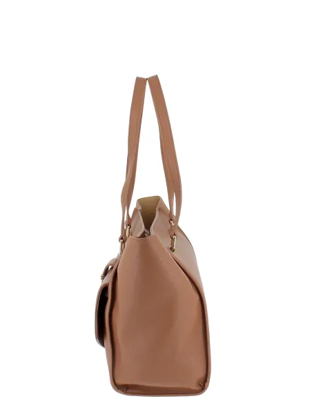 Borsa shopping Love Moschino, cammello