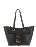 Love Moschino shopping bag with front pocket, black