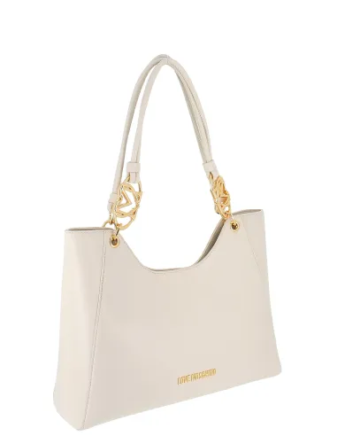 Love Moschino Jewel shopping bag, ivory