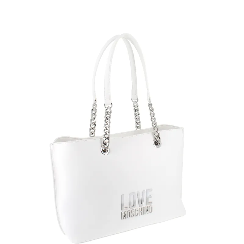 Love Moschino Einkaufstasche, weiß 2
