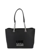 Borsa a spalla donna Love Moschino, nera