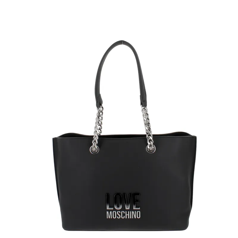 Love Moschino Einkaufstasche, schwarz