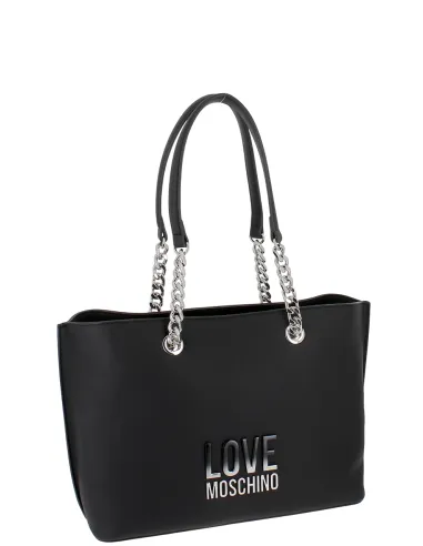 Borsa a spalla donna Love Moschino, nera