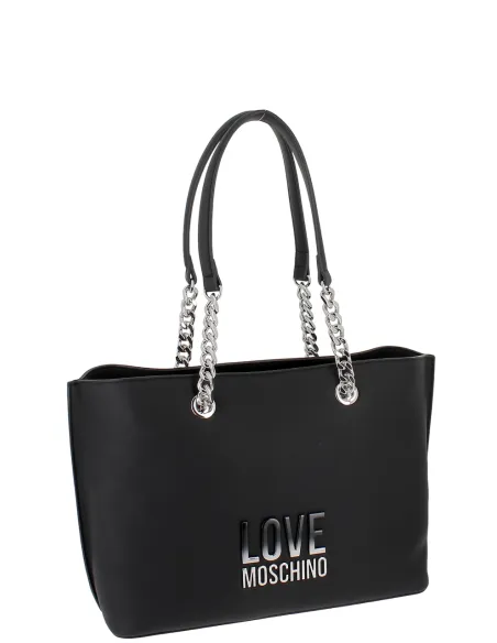 Borsa a spalla donna Love Moschino, nera