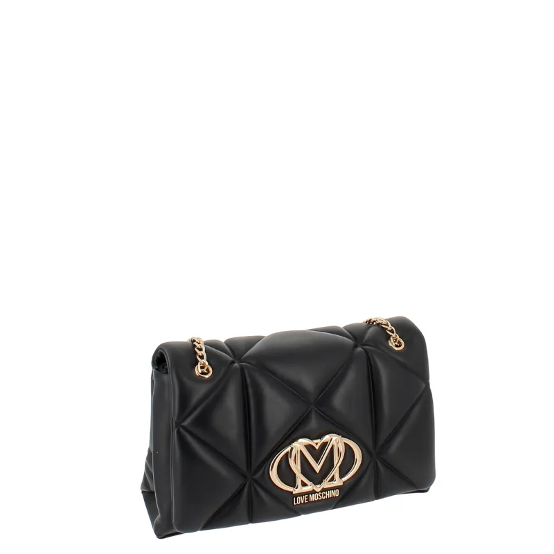 Love Moschino quilted women's bag, black 2