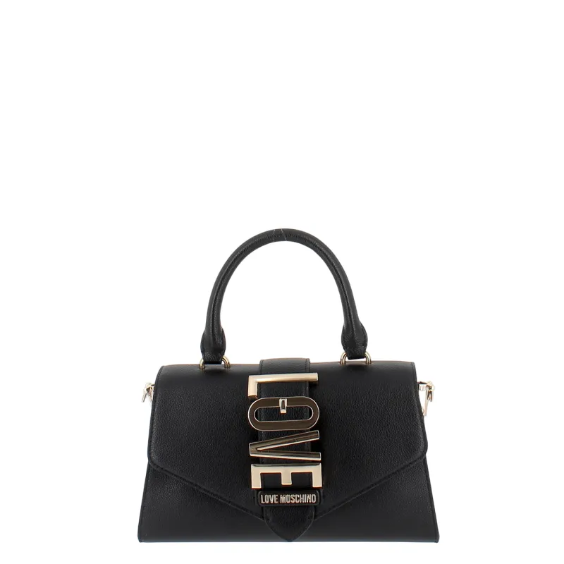 Borsa a mano piccola Love Moschino, nera
