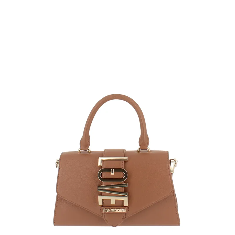 Love Moschino kleine Handtasche, camel