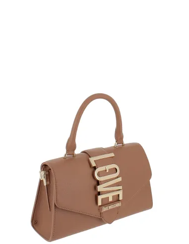 Love Moschino kleine Handtasche, camel