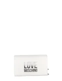 Love Moschino clutch bag with chain, white