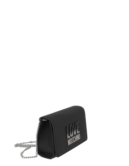 Love Moschino Clutch-Tasche mit Kette, schwarz