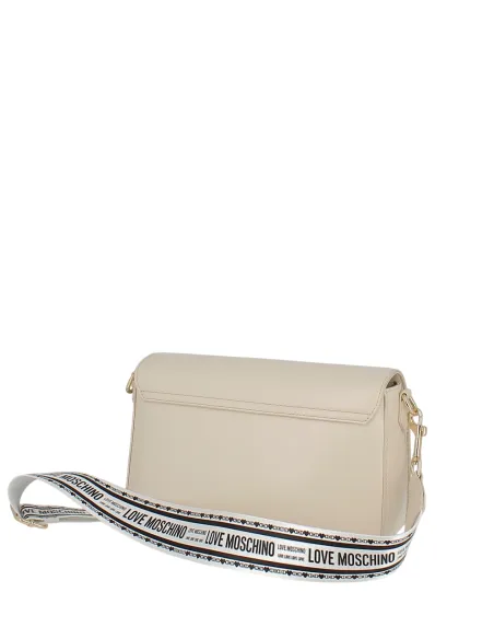 Love Moshino women's cross-body bag, cream