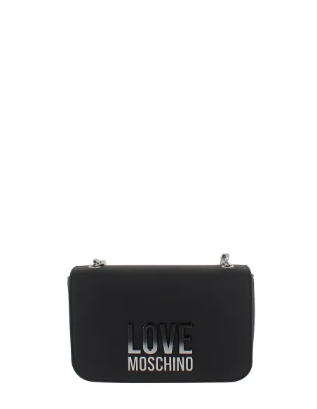 Borsa donna a tracolla Moschino, nera