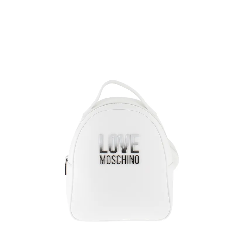 Love Moschino Mittlerer Rucksack, weiß