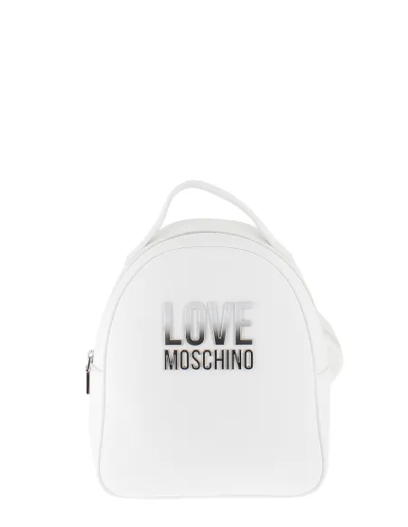 Zainetto medio Love Moschino, bianco