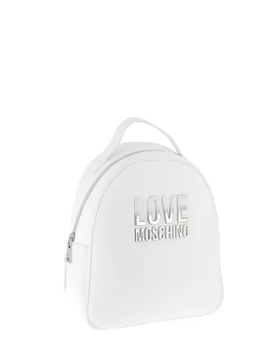 Love Moschino Mittlerer Rucksack, weiß