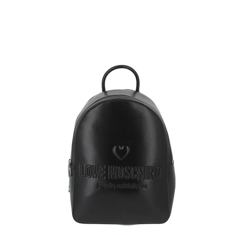 Zaino donna con logo Love Moschino, nero