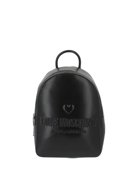 Zaino donna con logo Love Moschino, nero