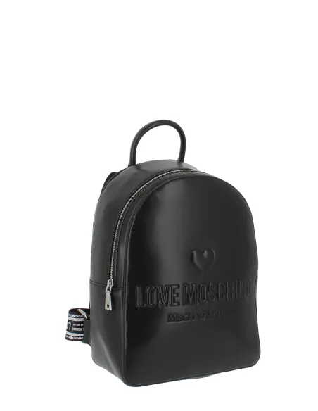 Zaino donna con logo Love Moschino, nero