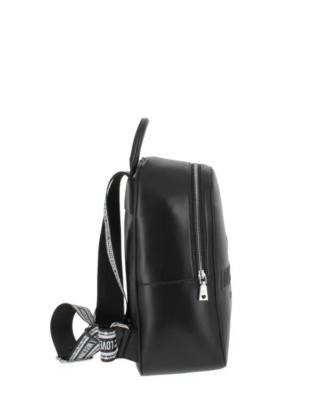 Damen-Rucksack mit Love Moschino-Logo, schwarz