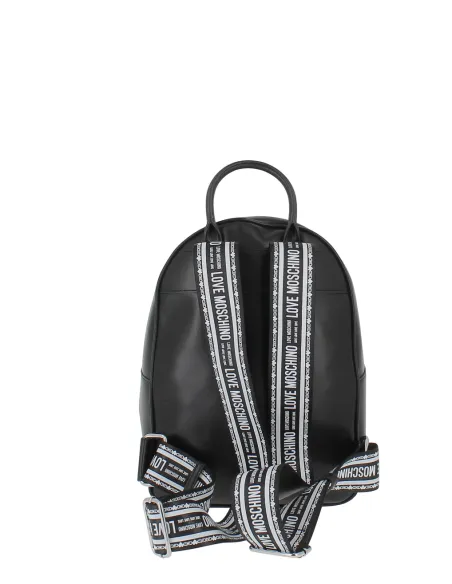 Damen-Rucksack mit Love Moschino-Logo, schwarz