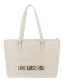 Love Moschino large shopping bag, ivory