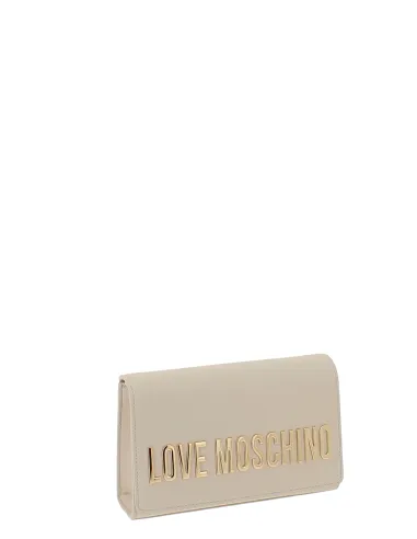 Love Moschino clutch bag with metal...