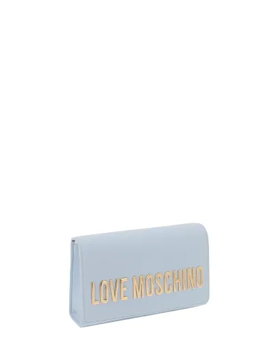 Love Moschino clutch bag with metal...