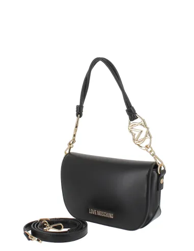 Borsa donna a spalla Love Moschino, nera
