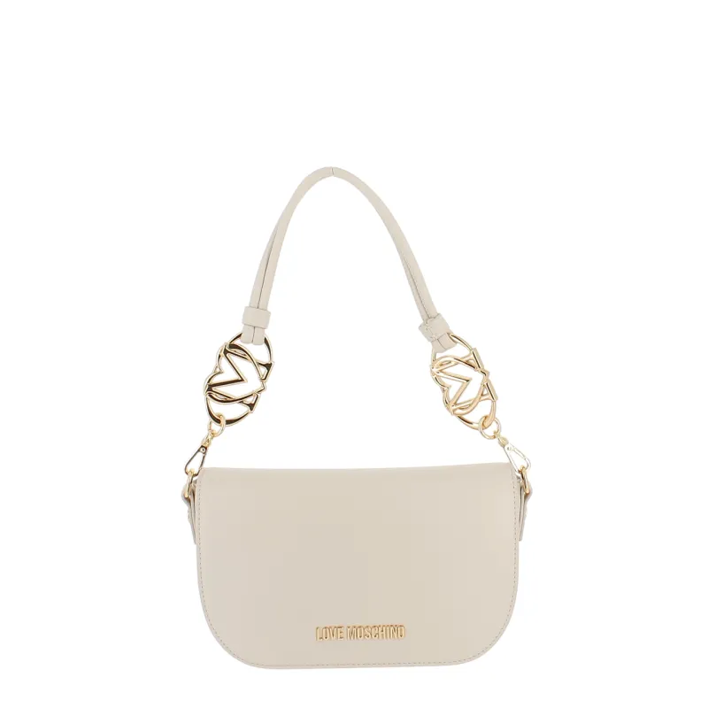 Love Moschino Jewels small shoulder bag, ivory