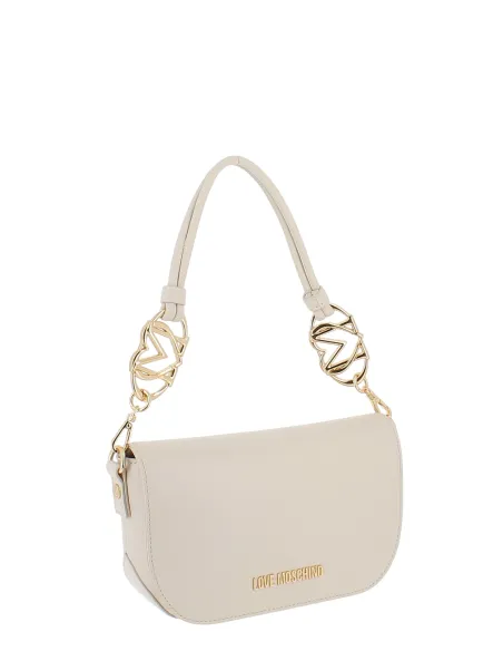 Love Moschino Jewels small shoulder bag, ivory