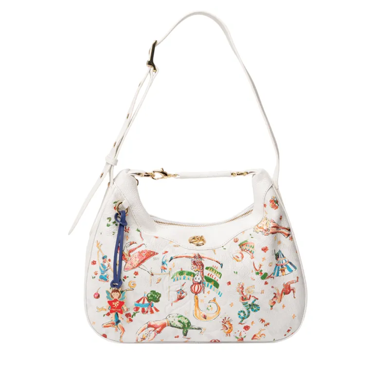 Schultertasche Piero Guidi Rosetta, weiß