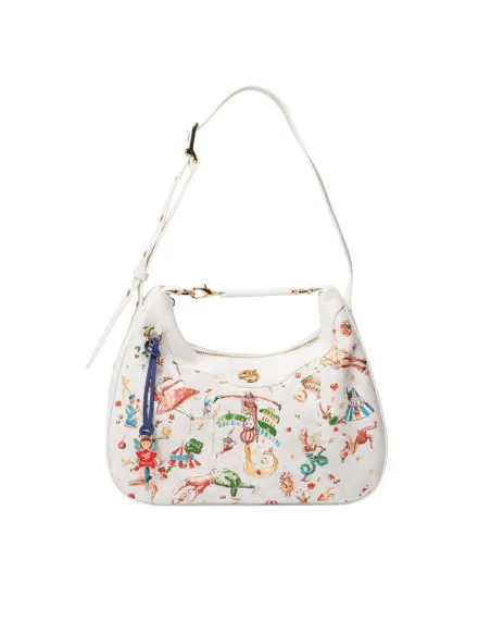 Schultertasche Piero Guidi Rosetta, weiß