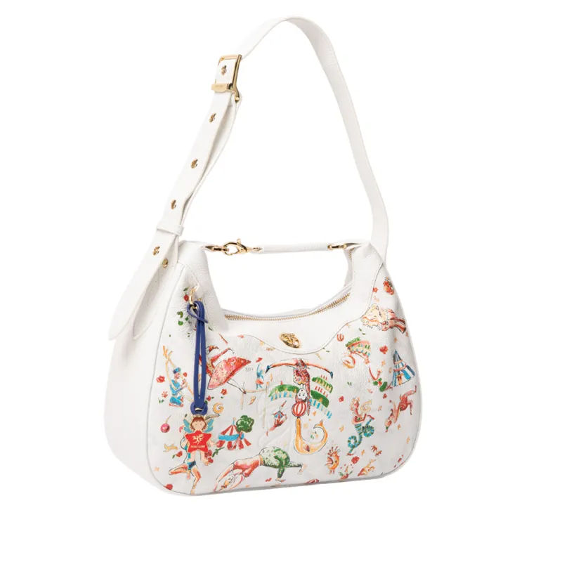 Schultertasche Piero Guidi Rosetta, weiß 2