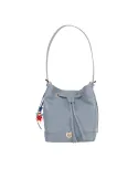 Piero Guidi Eimertasche aus Leder, hellblau