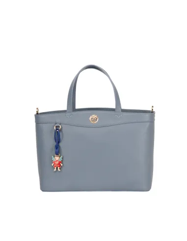 Piero Guidi leather handbag, light blue