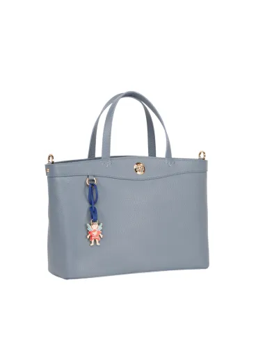 Piero Guidi leather handbag, light blue