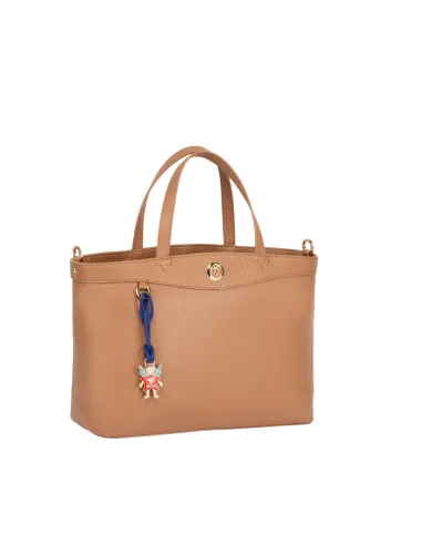 Piero Guidi leather handbag, biscuit