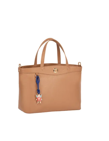 Piero Guidi leather handbag, biscuit