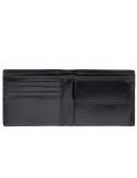 The Brige Giulio men's leather wallet with coin purse, black