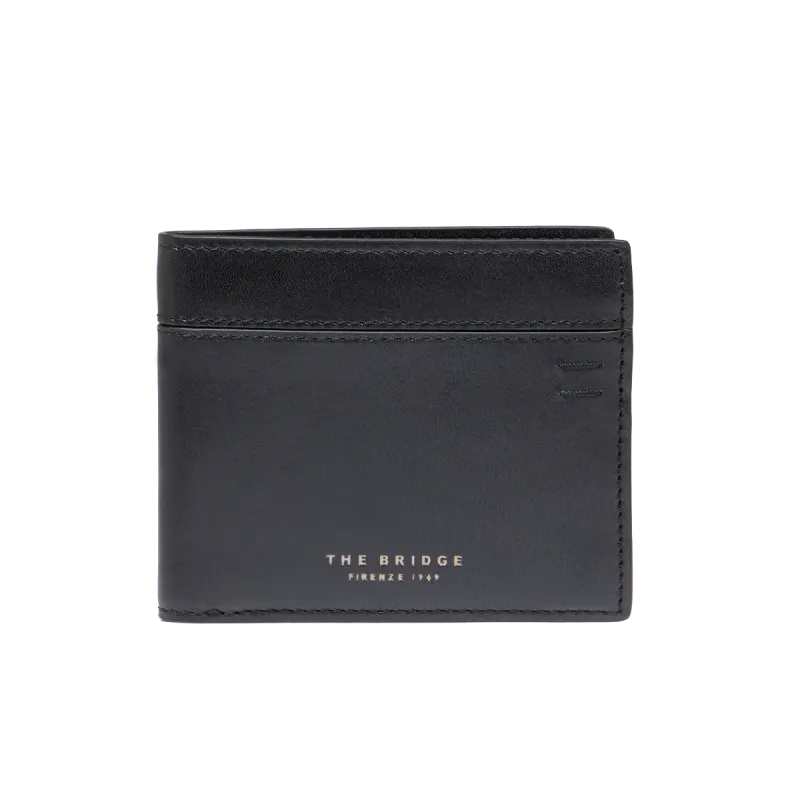 The Brige Giulio men's leather wallet, black 2