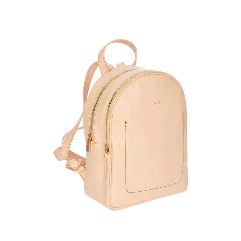 Brics Genziana women's leather backpack, peony 2