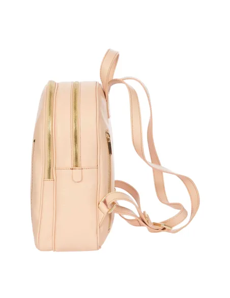 Brics Genziana Damen-Rucksack aus Leder, peony