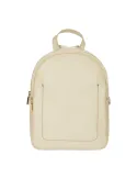 Brics Genziana women's leather backpack, cream