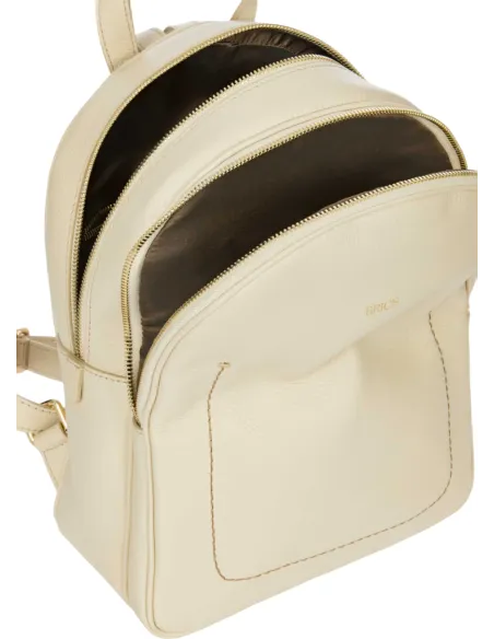Brics Genziana Damen-Rucksack aus Leder, creme