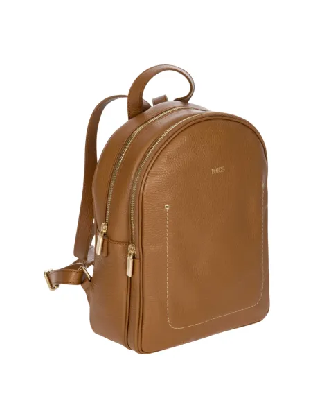 Brics Genziana Damen-Rucksack aus Leder, braun